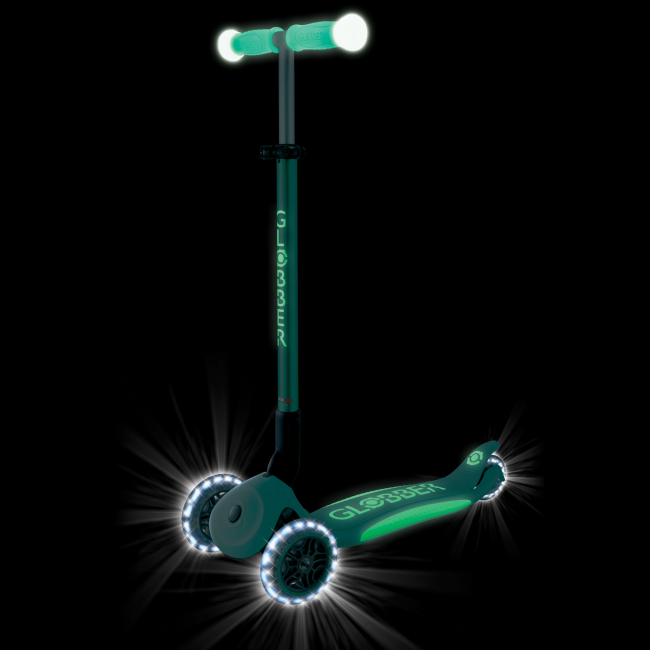 Самокати - Самокат Globber Elite lights glow м'ятний (839-206)#4