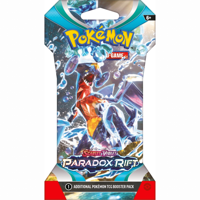 Настольные игры - Настольная игра Pokemon Paradox Rift Cardboard Cover бустер пак 1 шт (820650854002)#4