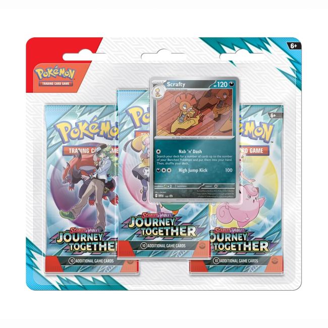 Настольные игры - Настольная игра Pokemon Scarlet & Violet Journey Together 3 Pack Blister 1 шт (196214108363)#3