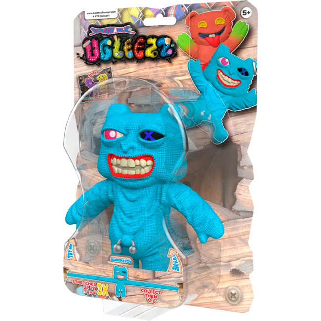 Антистрес іграшки - ​Стретч-антистрес BTF Ugleezz Монстр-зубастик блакитний (751203/4)#2