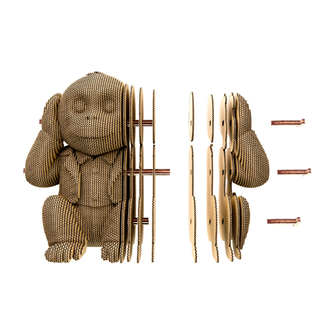 3D-пазлы - 3D пазл Cartonic Monkeys trio (CARTTRIOMONK)#5