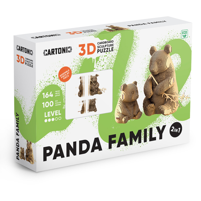 3D-пазлы - 3D пазл Cartonic Panda family (CARTPANDAF)#7