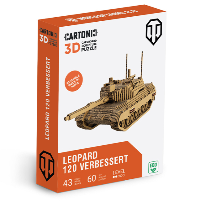 3D-пазлы - 3D пазл Cartonic Wot Leopard (CARTWTK1)#4