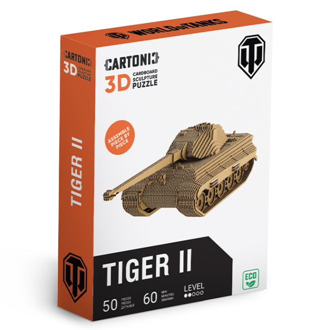 3D-пазлы - 3D пазл Cartonic Wot tiger II (CARTWTK2)#4