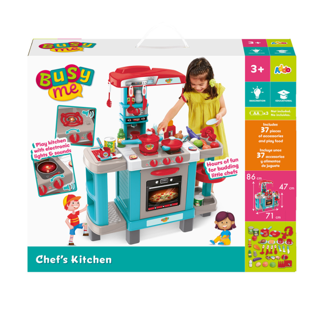 Детские кухни и бытовая техника - Игровой набор Addo Busy Me Кухня для шеф-повара (315-13131-C)#2