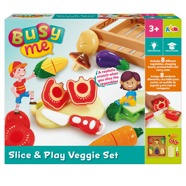 Дитячі кухні та побутова техніка - Ігровий набір Addo Busy Me Грай-Нарізай-Овочі (315-13128-B)#3