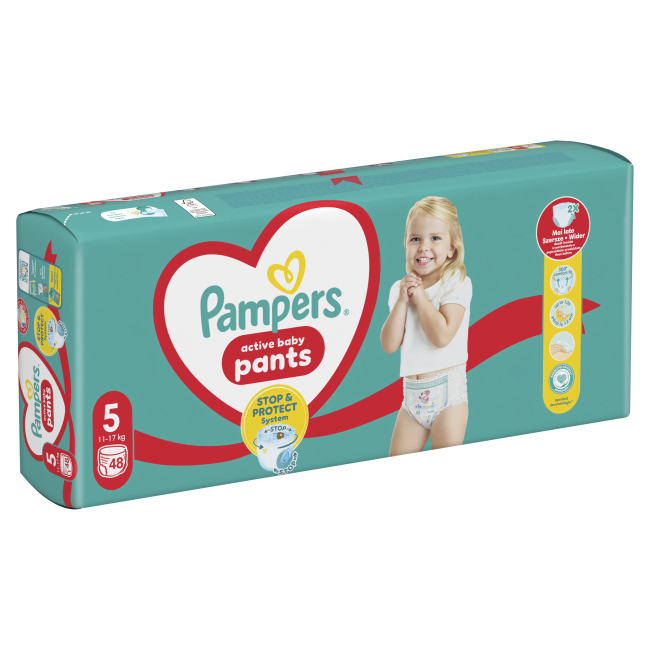 Товары по уходу - Подгузники-трусики Pampers Active baby Junior 11-17 кг 48 шт (8006540069325)#2