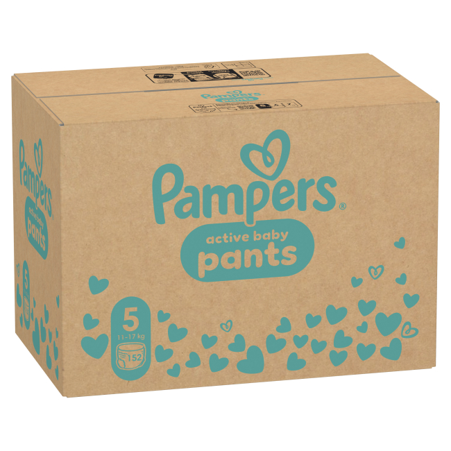 Товары по уходу - Подгузники-трусики Pampers Active baby Junior 11-17 кг 152 шт (8006540068601)#2