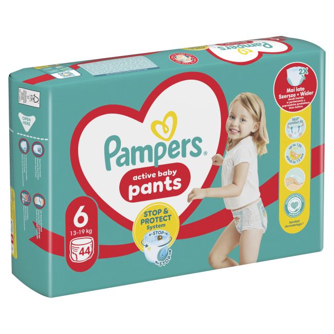 Товари для догляду - Підгузки-трусики Pampers Active baby Giant 13-19 кг 4​4 шт (8006540069356)#2
