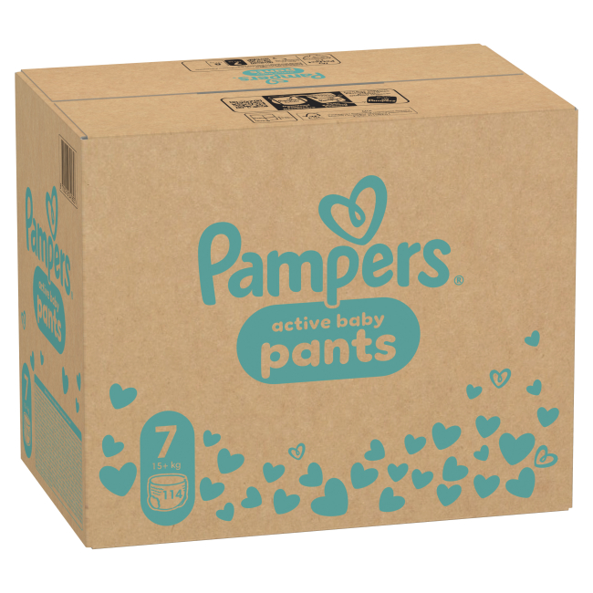 Товары по уходу - Подгузники-трусики Pampers Active baby Giant Plus 15+ кг 114 шт (8700216341653)#2