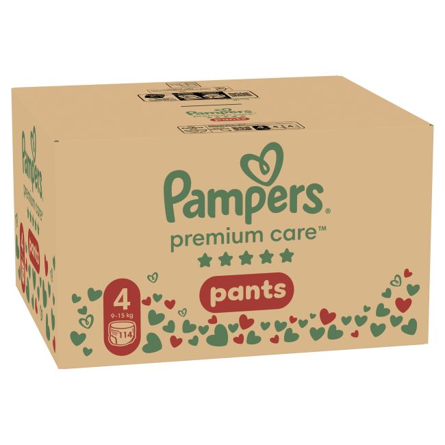 Товари для догляду - Підгузки-трусики Pampers Premium care Maxi 9-15 кг 114 кг (8700216829359)#2