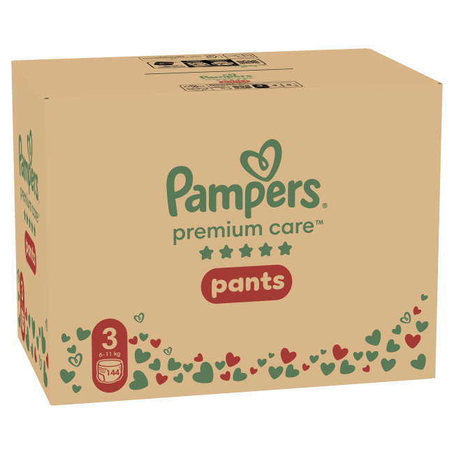 Товары по уходу - Подгузники-трусики Pampers Premium care Midi 6-11 кг 144 шт (8006540490891)#2