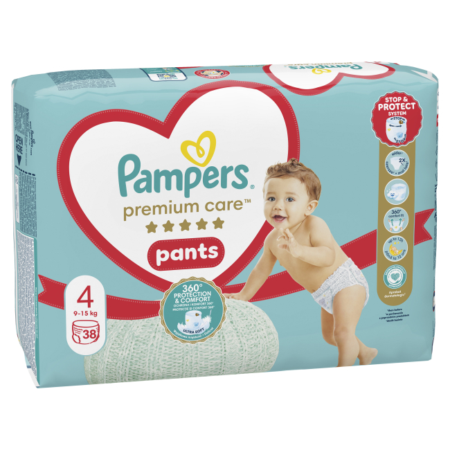 Товары по уходу - Подгузники-трусики Pampers Premium care Maxi 9-15 кг 38 шт (8001090759832)#2