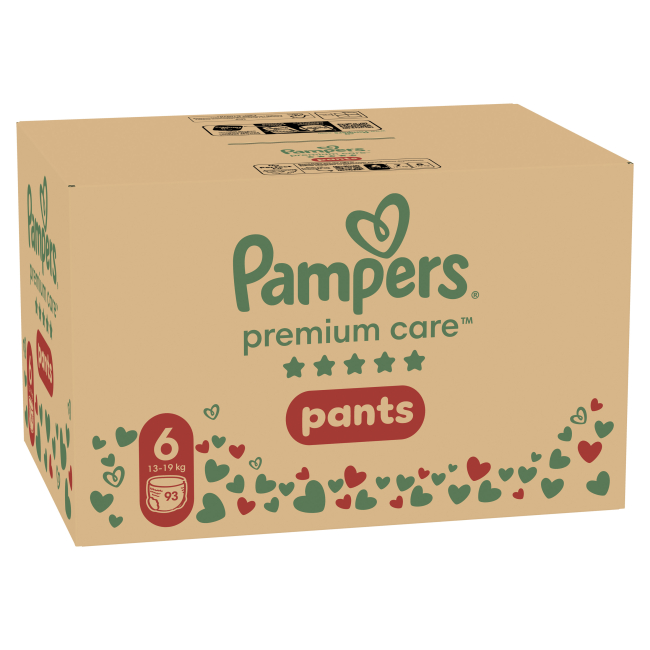 Товары по уходу - Подгузники-трусики Pampers Premium care Giant 13-19 кг 93 шт (8006540491010)#2