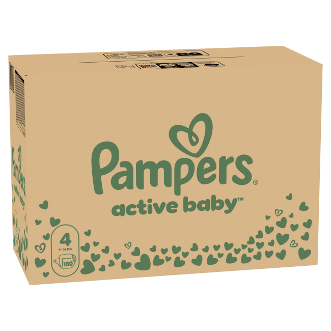 Товары по уходу - Подгузники Pampers Active Baby Maxi 9-15 кг 180 шт (8006540032725)#2