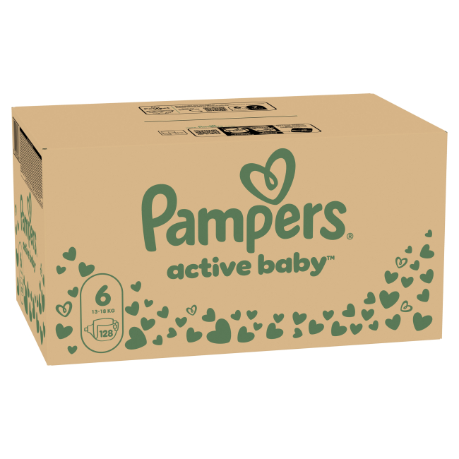 Товари для догляду - Підгузки Pampers Active Baby Giant 13-18 кг 128 шт (8006540032688)#2