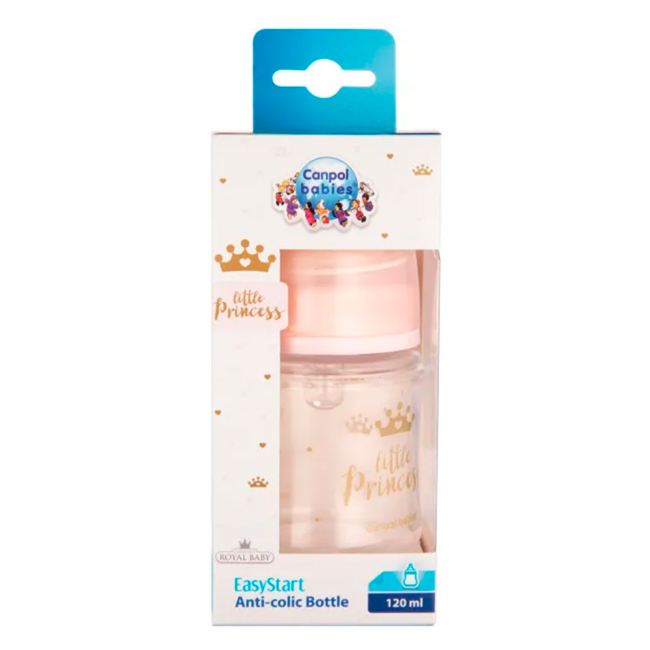 Бутылочки, соски и аксессуары - Бутылочка для кормления Canpol babies EasyStart Royal baby розовая (35/233_pin)#3