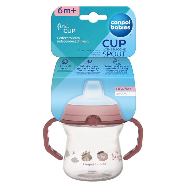 Товари для догляду - Пляшечка Canpol babies Bonjour paris рожева (56/612_pin)#2