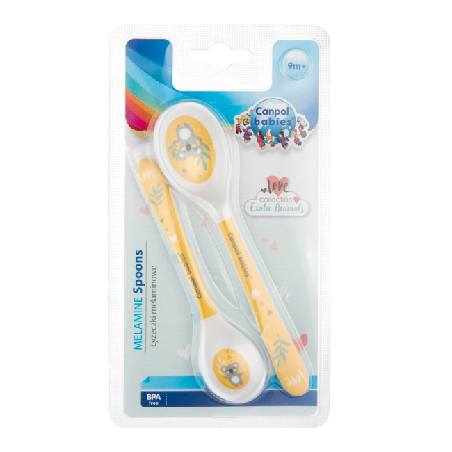 Товари для догляду - Набiр ложечок Canpol Exotic animals жовтий (4/530_yel)#2