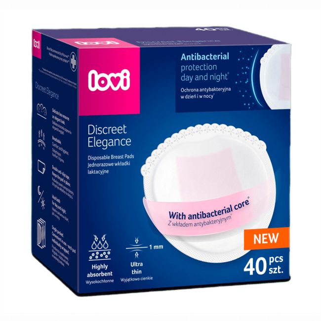 Товары по уходу - Лактационные антибактериальные прокладки Lovi Discreet Elegance (19/602new)#2