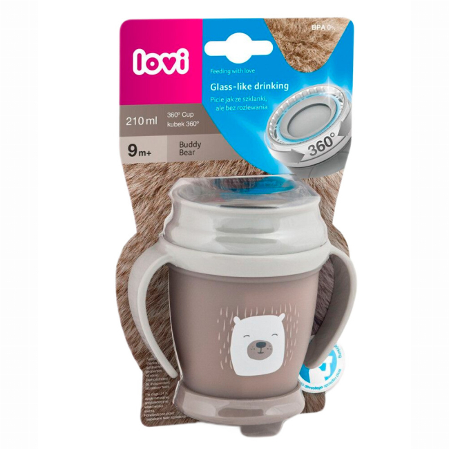 Товары по уходу - Кружка Lovi 360° Mini 210 мл Buddy Bear (1/599new)#2