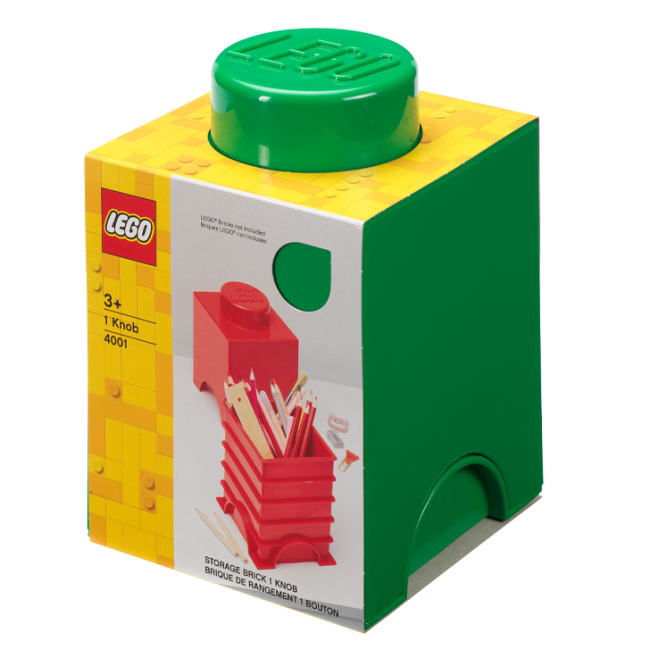 Бокси для іграшок - Бокс для зберігання LEGO Lifestyle Цеглинка 1 зелений (40011734)#3