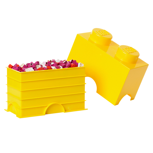 Бокси для іграшок - Бокс для зберігання LEGO Lifestyle Цеглинка 2 жовтий (40021732)#2