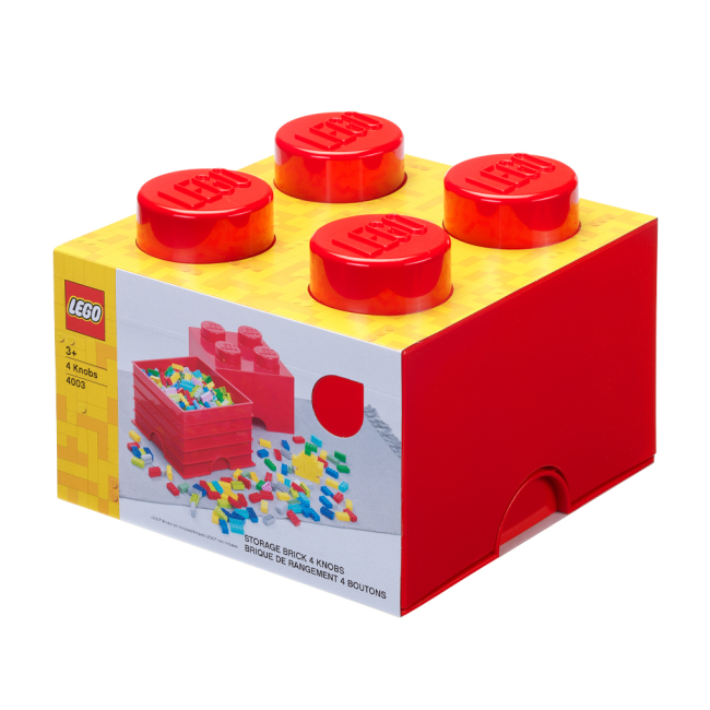 Бокси для іграшок - Бокс для зберігання LEGO Lifestyle Цеглинка 4  червоний (40031730)#3