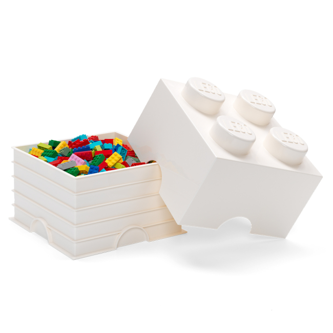 Бокси для іграшок - Бокс для зберігання LEGO Lifestyle Цеглинка 4 білий (40031735)#2