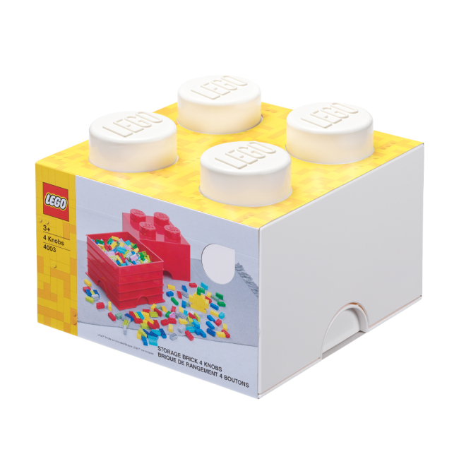 Бокси для іграшок - Бокс для зберігання LEGO Lifestyle Цеглинка 4 білий (40031735)#3