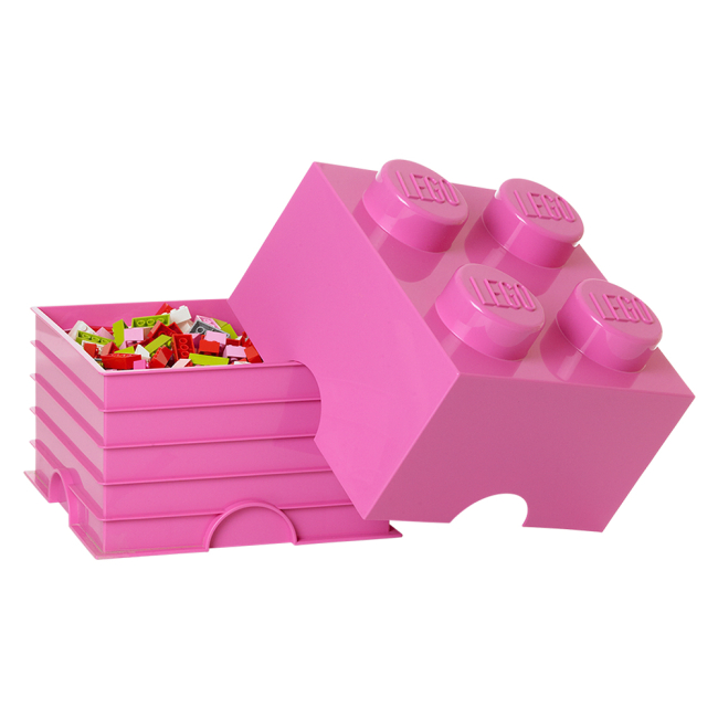 Бокси для іграшок - Бокс для зберігання LEGO Lifestyle Цеглинка 4 яскраво-рожевий (40031739)#2