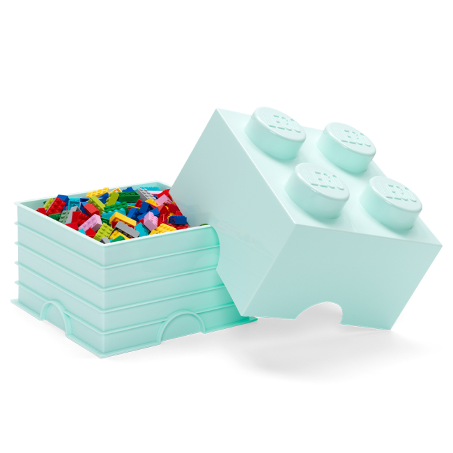 Бокси для іграшок - Бокс для зберігання LEGO Lifestyle Цеглинка 4 світло-блакитний​ (40031742)#2