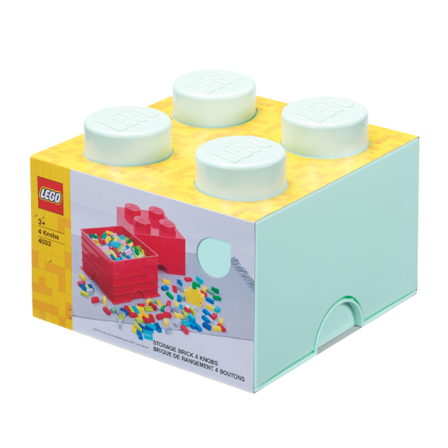 Бокси для іграшок - Бокс для зберігання LEGO Lifestyle Цеглинка 4 світло-блакитний​ (40031742)#3