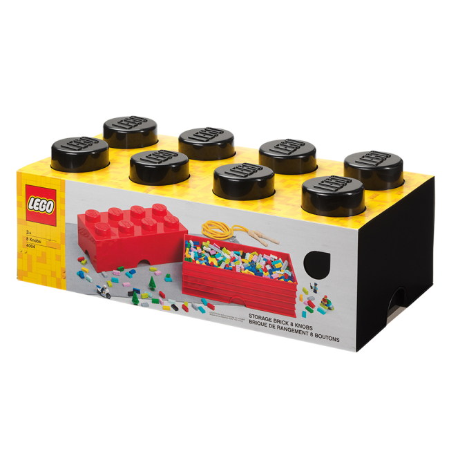 Бокси для іграшок - Бокс для зберігання LEGO Lifestyle Цеглинка 8  чорний (40041733)#2