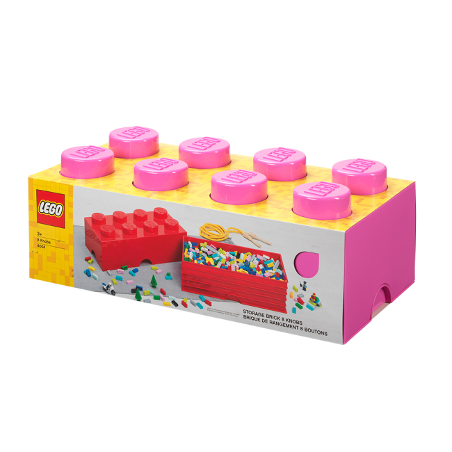 Бокси для іграшок - Бокс для зберігання LEGO Lifestyle Цеглинка 8 яскраво-рожевий (40041739)#3