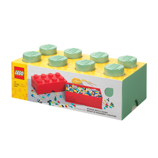 Бокси для іграшок - Бокс для зберігання LEGO Lifestyle Цеглинка 8 хакі (40041747)#3