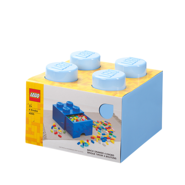 Бокси для іграшок - Висувний ящик для зберігання LEGO Lifestyle Цеглинка 4 блакитний (40051736)#4