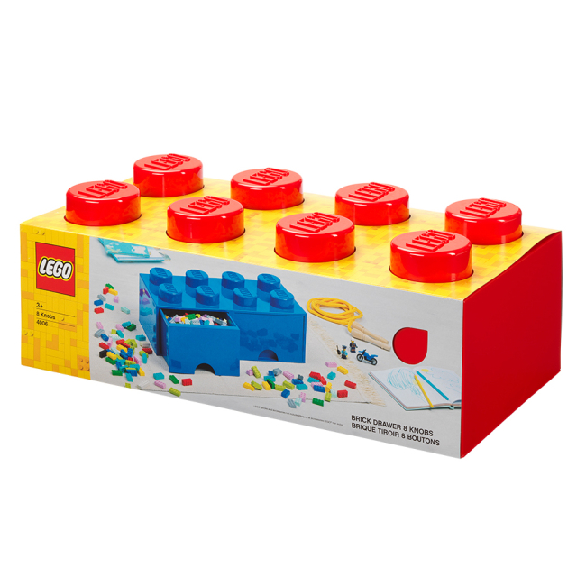 Бокси для іграшок - Висувний ящик для зберігання LEGO Lifestyle Цеглинка 8 червоний (40061730)#5
