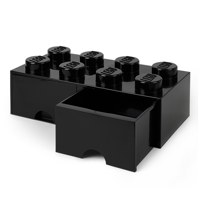 Бокси для іграшок - Висувний ящик для зберігання LEGO Lifestyle Цеглинка 8 чорний (40061733)#2