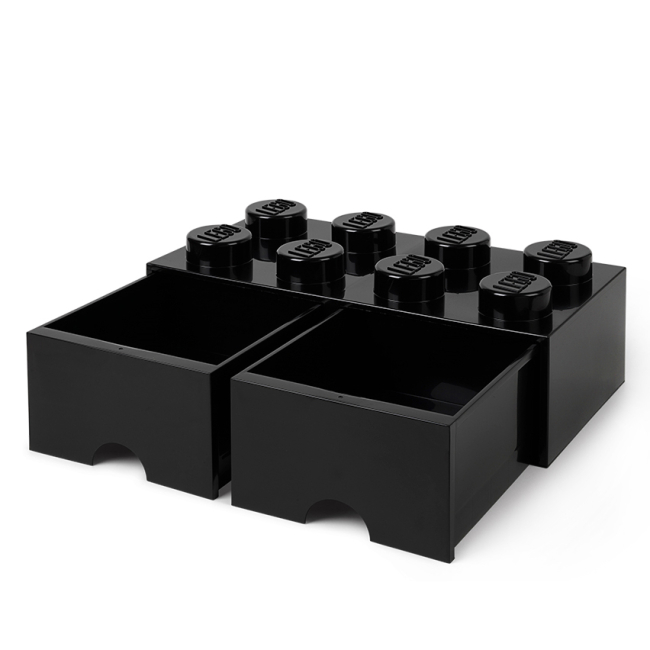 Бокси для іграшок - Висувний ящик для зберігання LEGO Lifestyle Цеглинка 8 чорний (40061733)#3