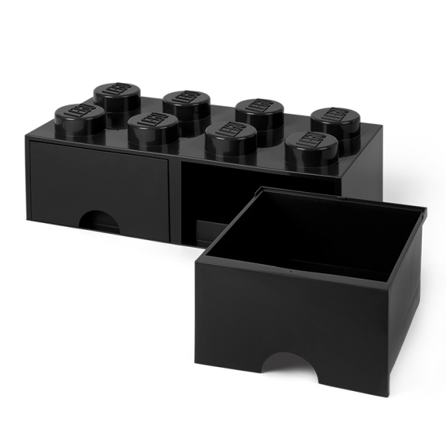 Бокси для іграшок - Висувний ящик для зберігання LEGO Lifestyle Цеглинка 8 чорний (40061733)#4