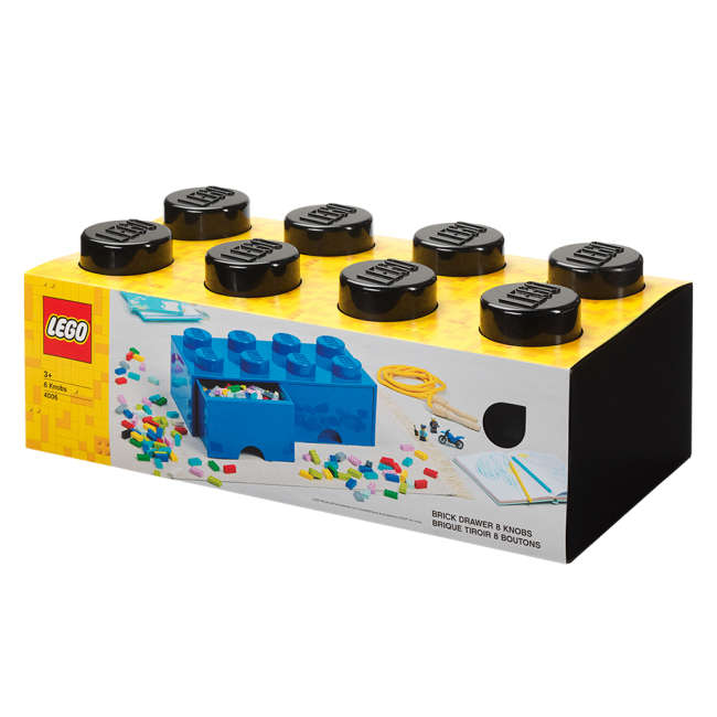 Бокси для іграшок - Висувний ящик для зберігання LEGO Lifestyle Цеглинка 8 чорний (40061733)#5
