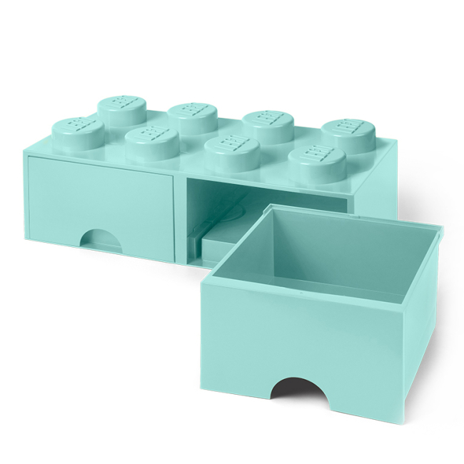 Бокси для іграшок - Висувний ящик для зберігання LEGO Lifestyle Цеглинка 8 світло-блакитний (40061742)#4