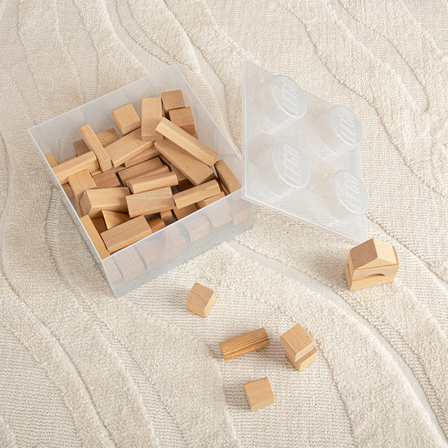 Бокси для іграшок - Коробка для зберігання LEGO Lifestyle Цеглинка 4 білий з блискітками (40090803)#5