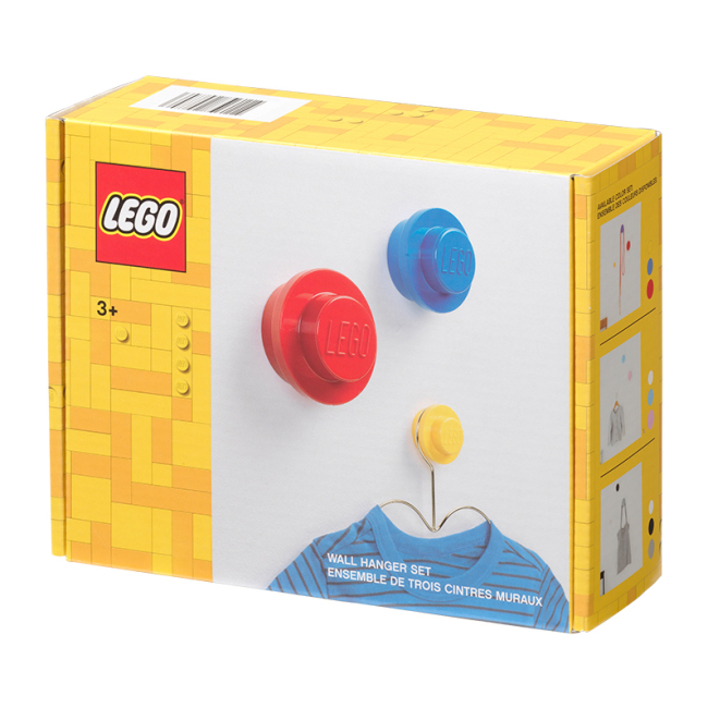 Набори для творчості - Набір настінних вішалок LEGO Lifestyle Червона, синя, жовта (40161732)#5