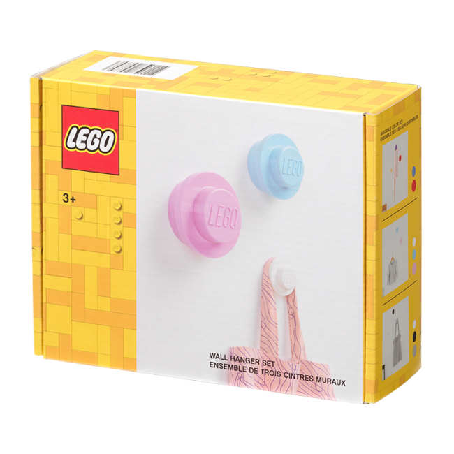 Набори для творчості - Набір настінних вішалок LEGO Lifestyle Біла, рожева, блакитна (40161736)#4