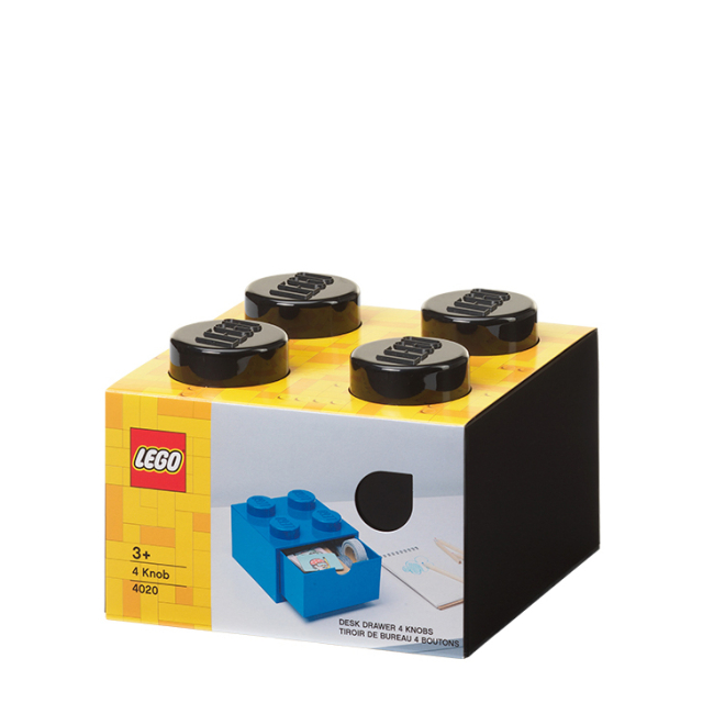 Канцтовары - Настольный органайзер LEGO Lifestyle Кирпич 4 черный (40201733)#3