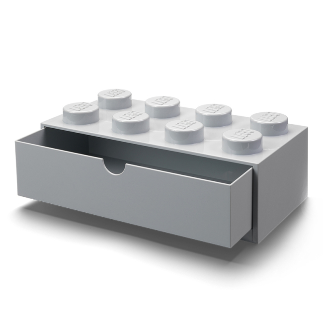 Канцтовары - Настольный органайзер LEGO Lifestyle Кирпич 8 серый (40211740)#2