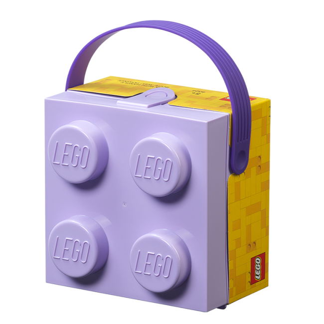 Бокси для іграшок - Бокс для зберігання з ручкою LEGO Lifestyle Цеглинка лавандовий (40240004)#3