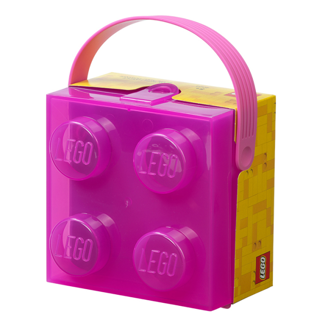 Бокси для іграшок - Бокс для зберігання з ручкою LEGO Lifestyle Цеглинка прозоро-фіолетовий (40240009)#3